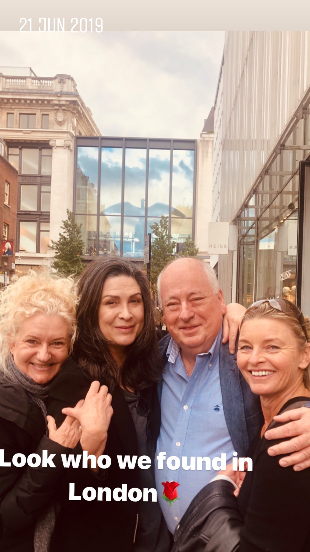 Tammy Macintosh with Pamela Rabe, Celia Ireland and Roger Hodgman in London (21 June 2019)